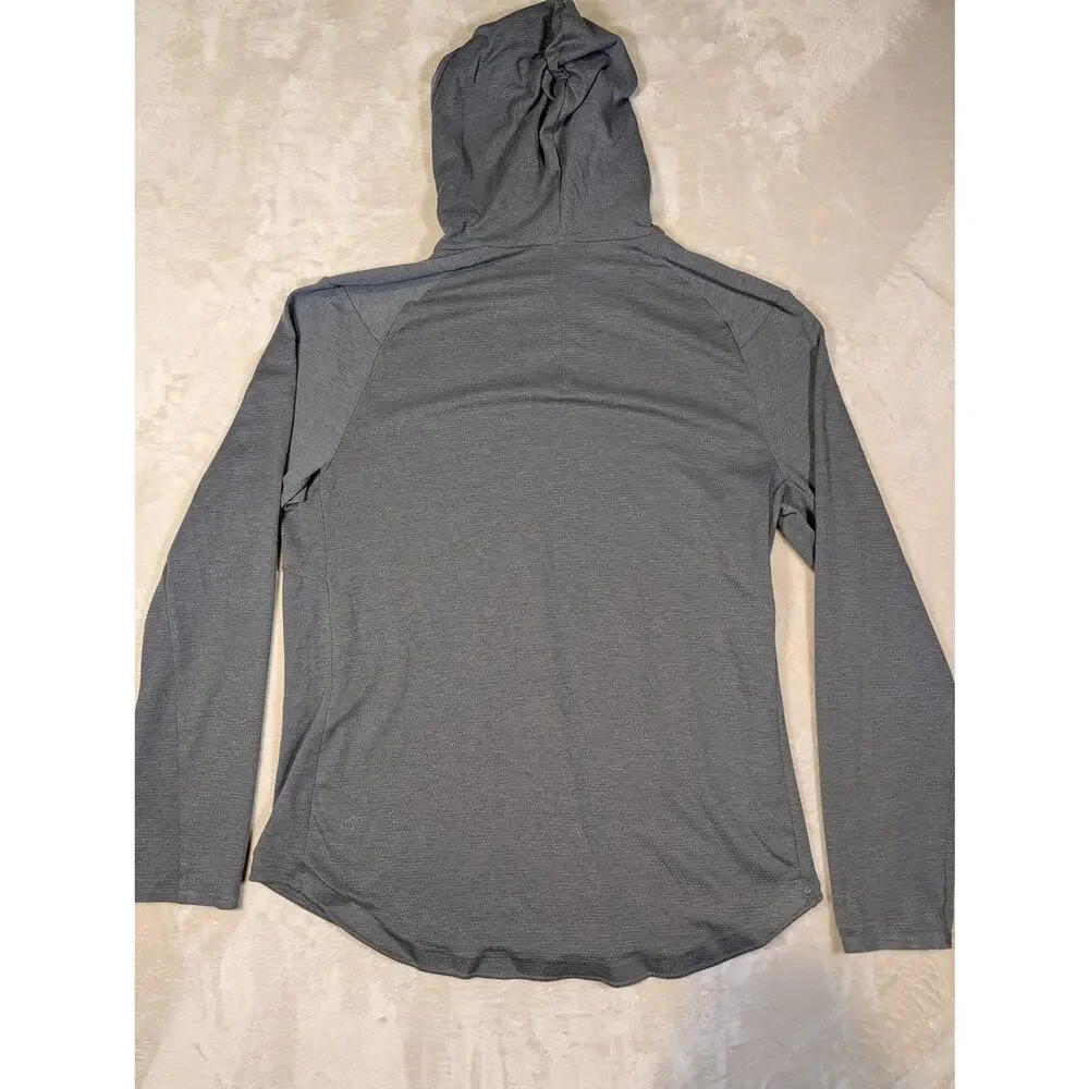 Lululemon Mens Drysense Hoodie Heathered Grey Workout Activewear Medium
